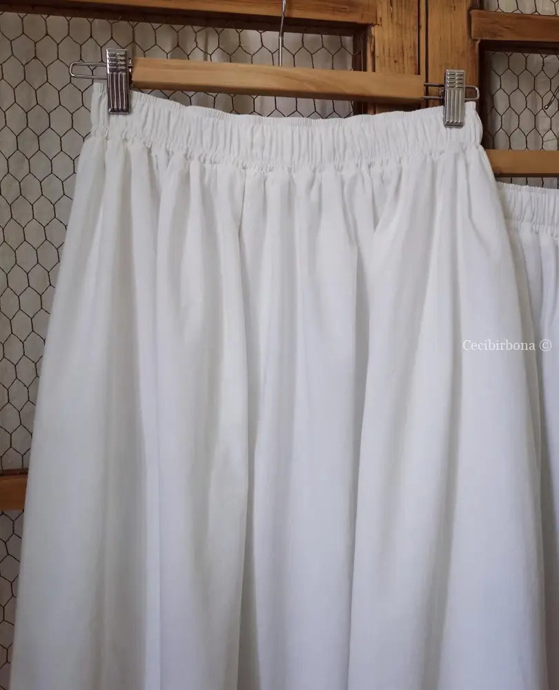 Gonna lunga in tessuto vintage con pizzo (Ref. 59) gonna donna