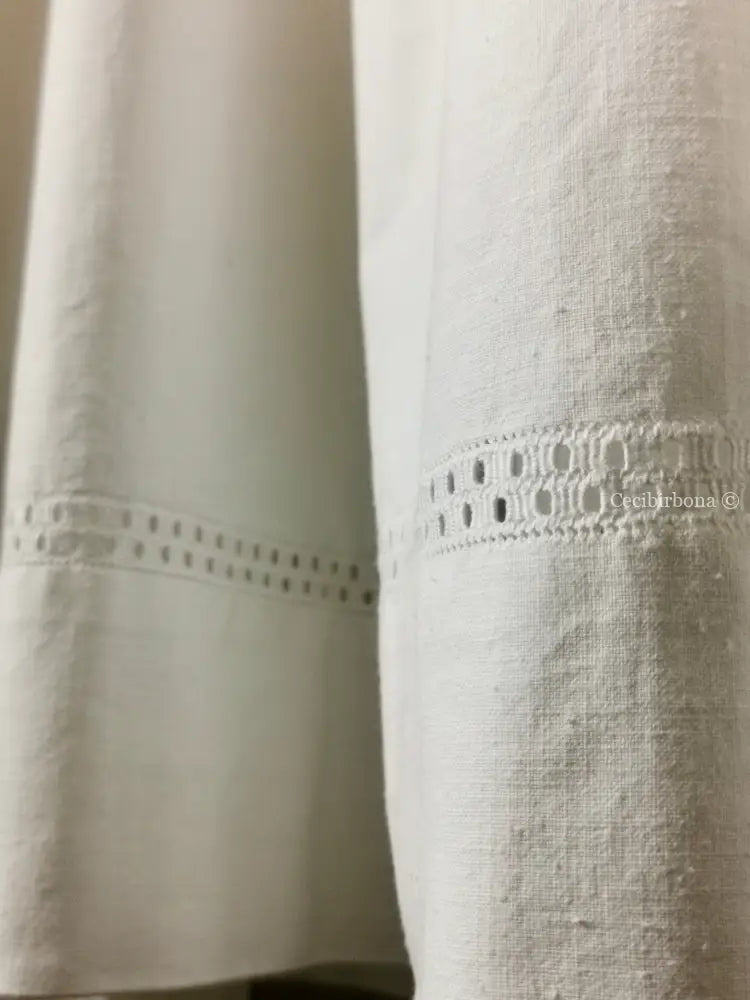 Grembiule in cotone vintage con sfilatura (Ref. 55) grembiule donna in tessuto antico