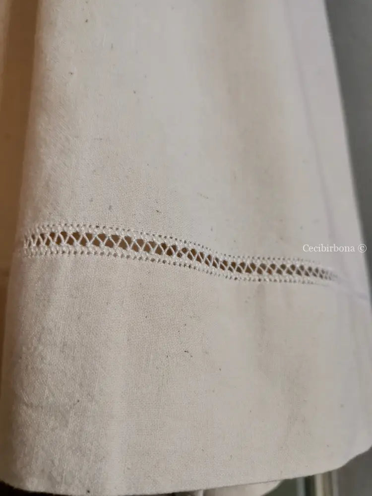 Grembiule in ghinea con sfilatura grembiule donna antico