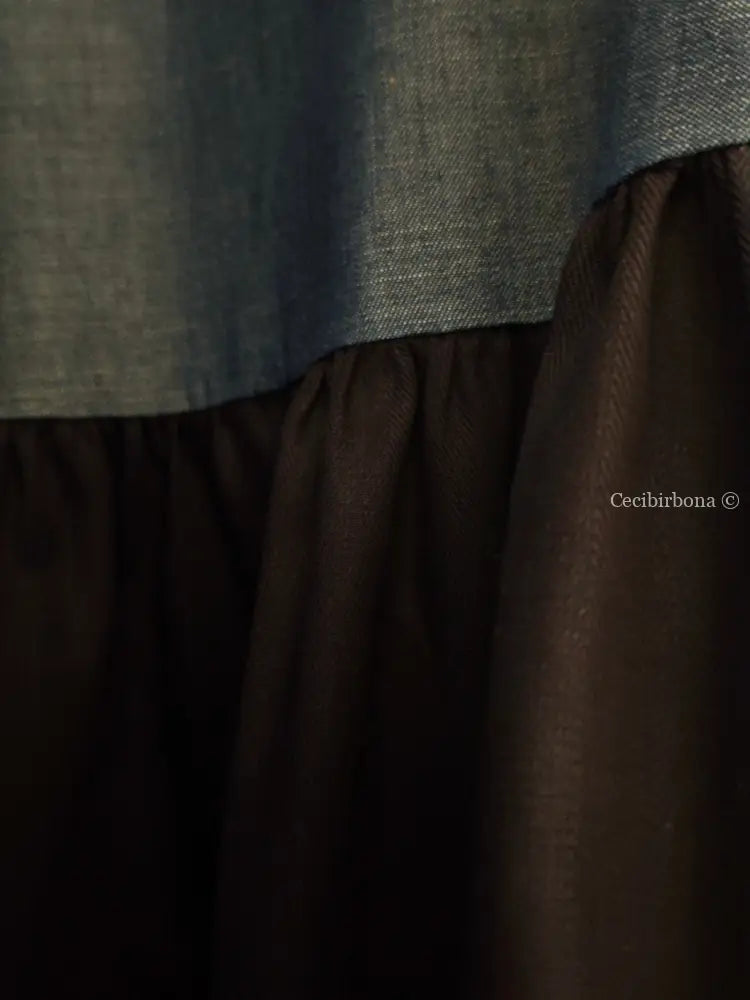 Grembiule patchwork blu/denim (Ref. 414) grembiule donna tessuti moderni