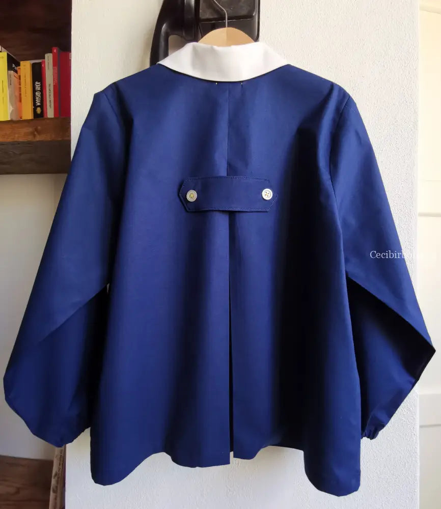 Riservato per Christian grembiulino a casacchina nero grembiule scuola bimbo