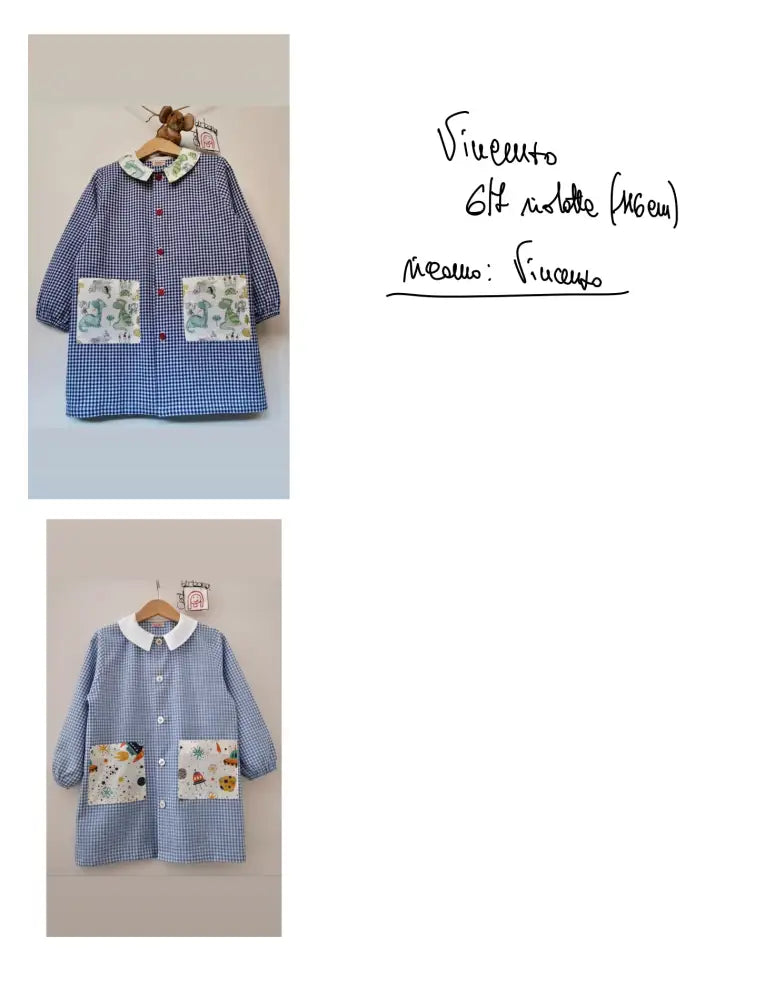 Riservato per Vincenzo grembiulini asilo grembiule asilo bimbo