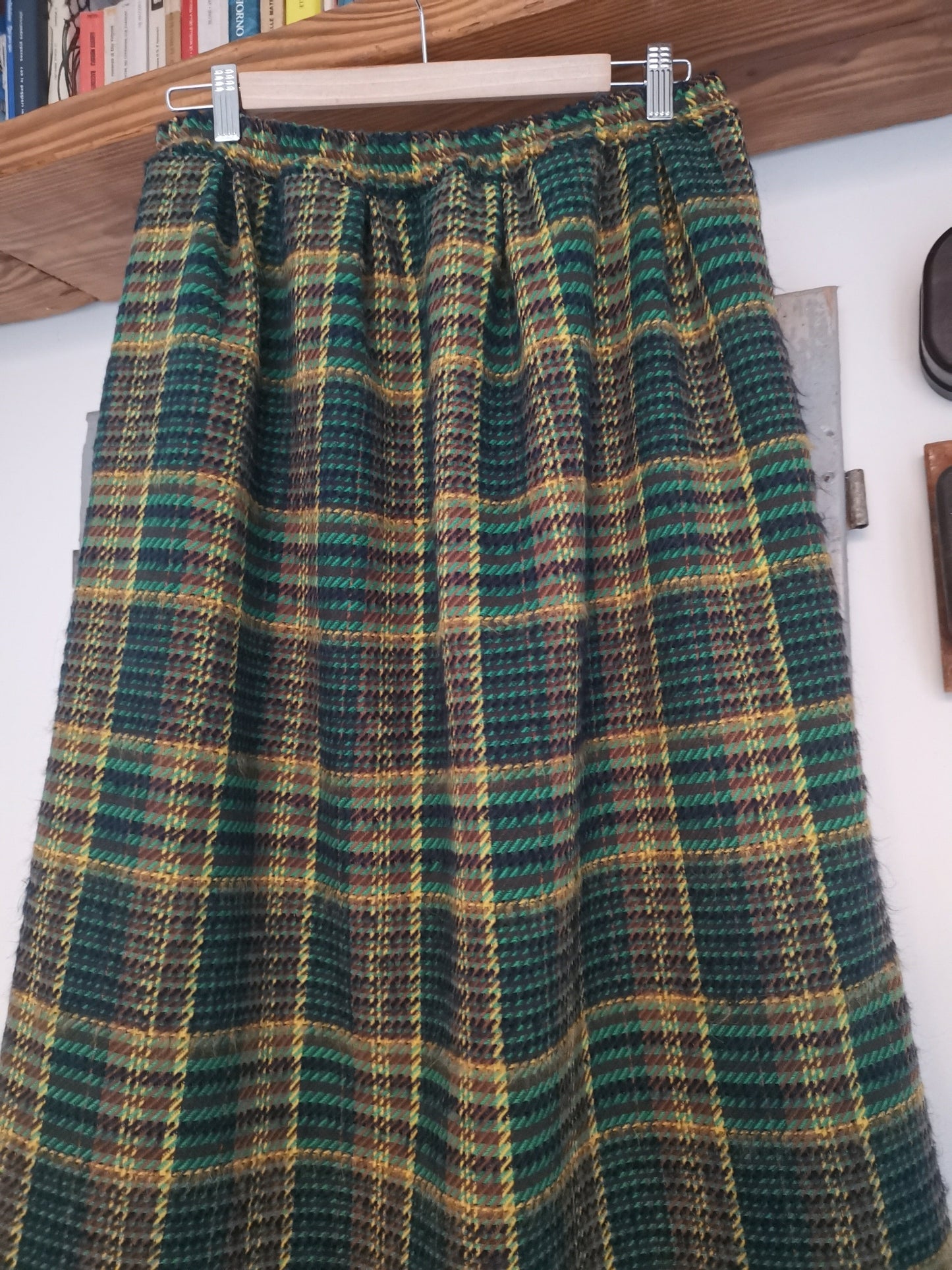 Reserved for Renata Tartan Wool Skirt