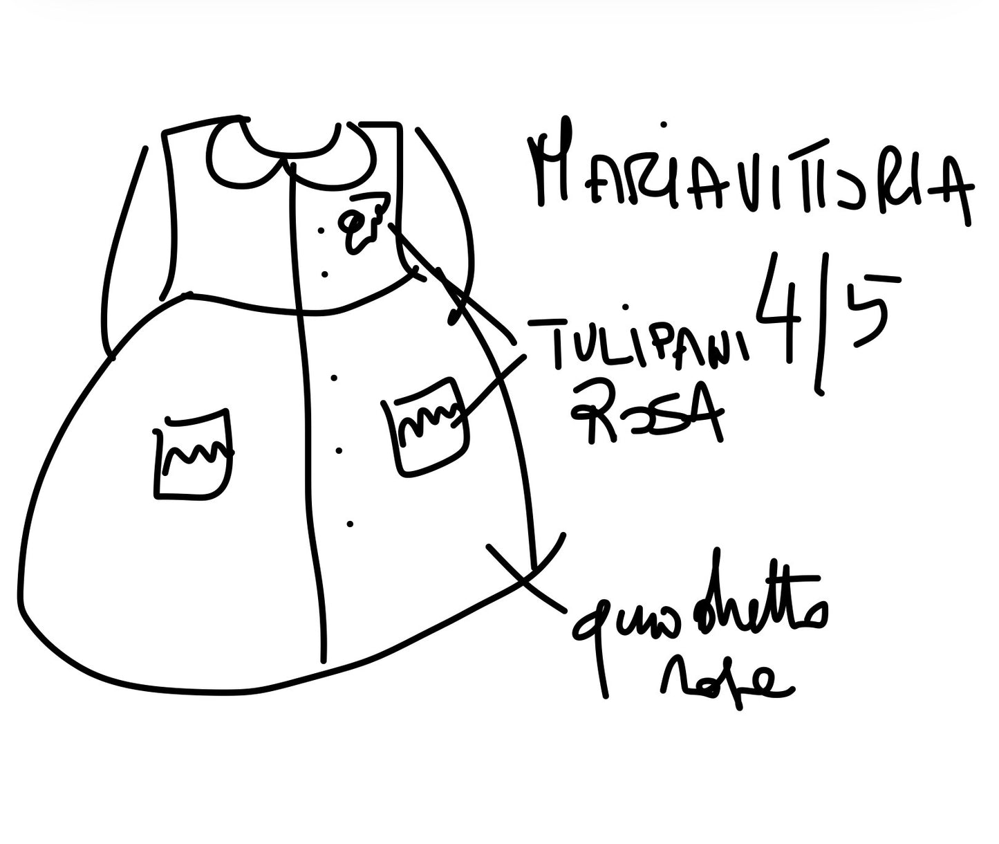 Riservato per Mariavittoria grembiule asilo