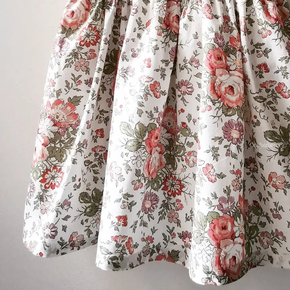 Abito in cotone a fiori per bambina - prendisole per bimba - vestito a fiori per bambina - abiti per bambine - vestito