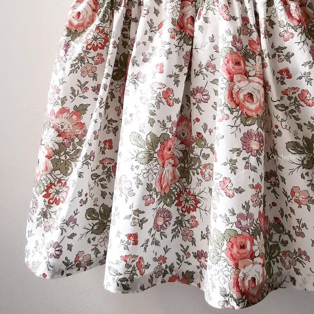 Abito in cotone a fiori per bambina - prendisole per bimba - vestito a fiori per bambina - abiti per bambine - vestito
