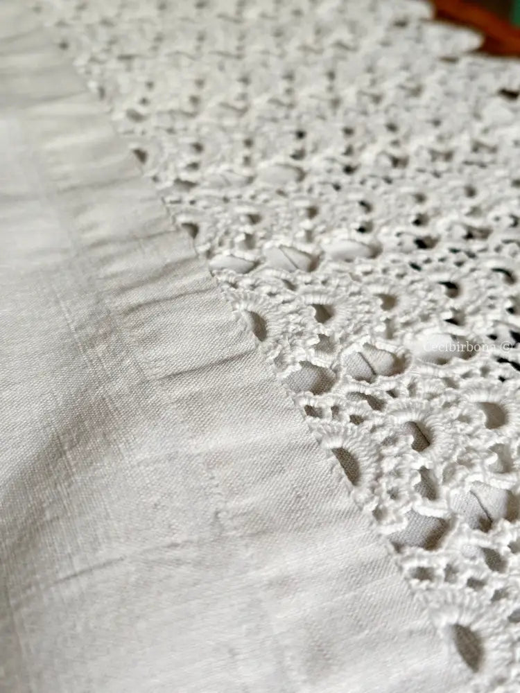 Asciugamano del Buon Giorno biancheria antica per la casa