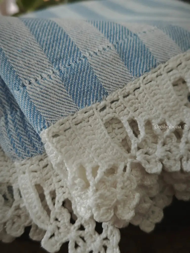 Canovaccio con bordi all’uncinetto accessori cucina