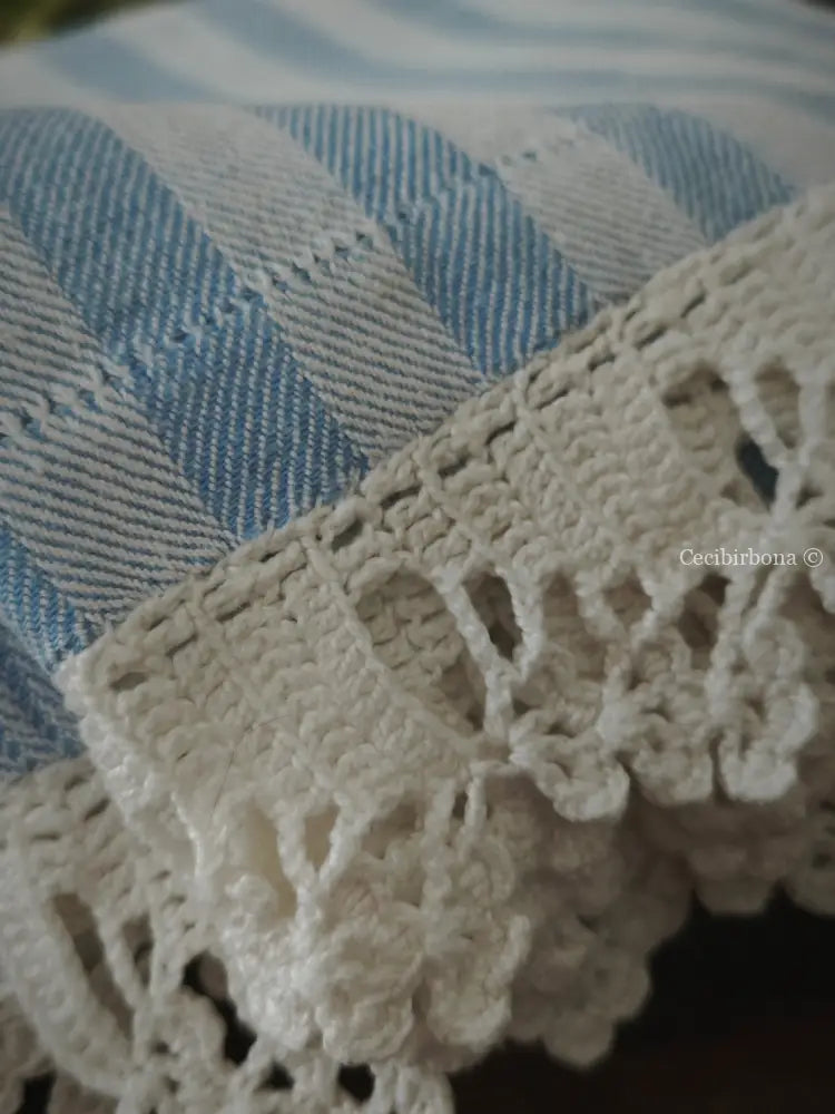 Canovaccio con bordi all’uncinetto accessori cucina