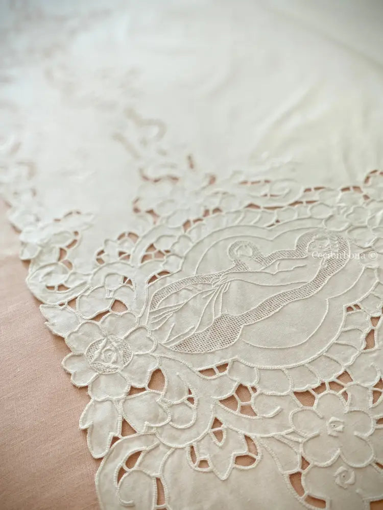 Completo lenzuolo matrimoniale ricamato con federe Lenzuolo matrimoniale rifamato