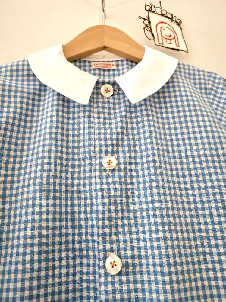 Disponibile in preordine Il grembiulino azzurro con le navicelle spaziali per bimbo grembiule asilo bimbo