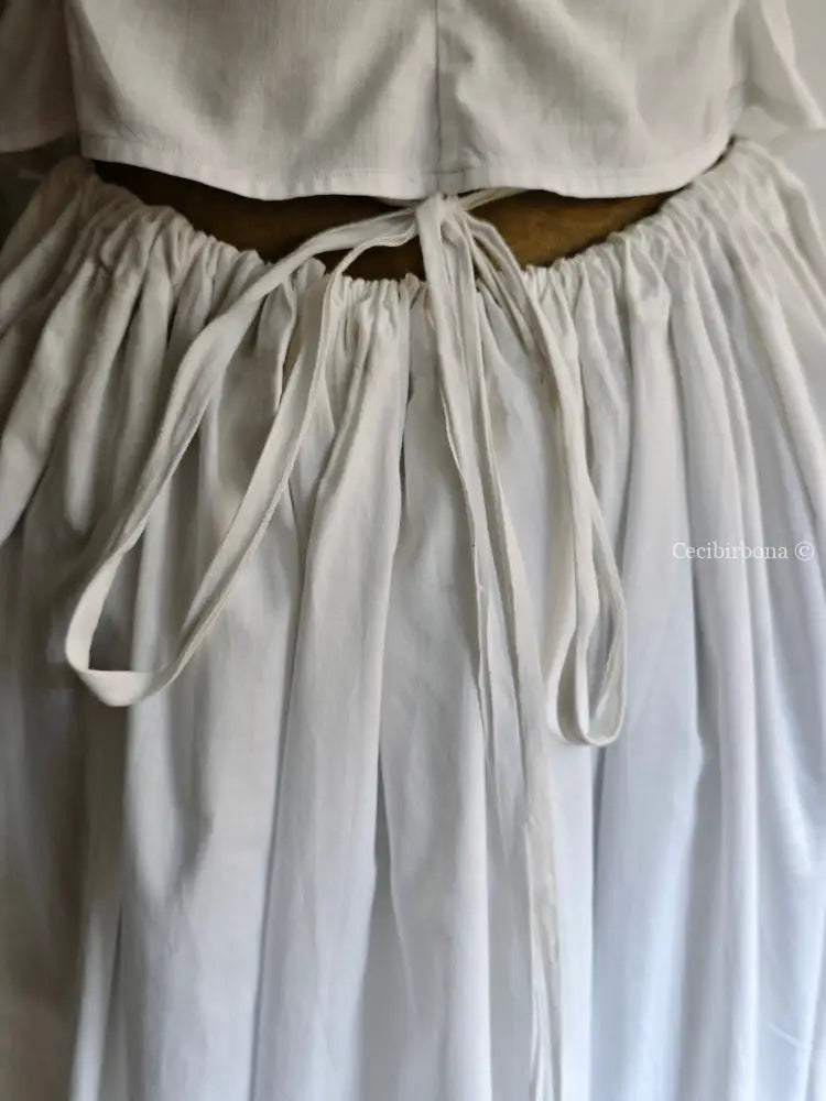 Gonna antica in cotone e sangallo “Corredo di Angiolina” gonna donna