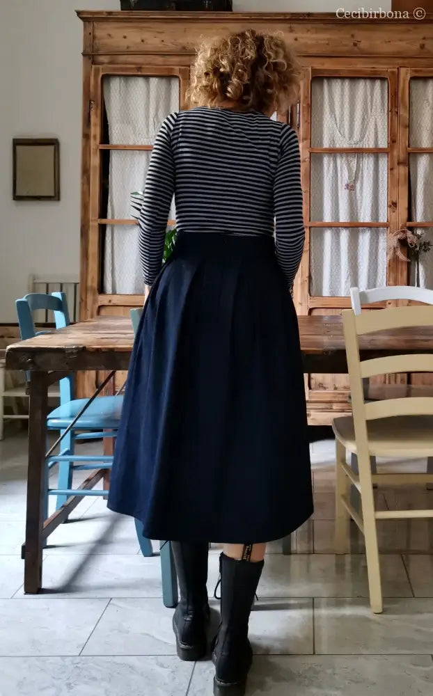 Gonna denim con cinturino e cerniera (Ref. 121) gonna donna