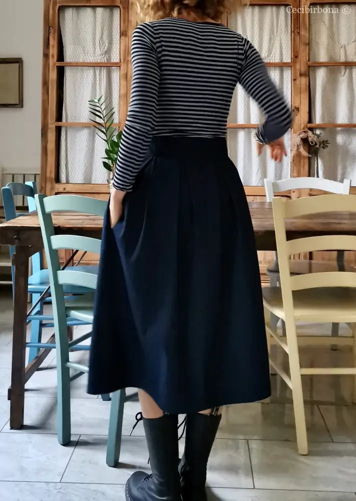 Gonna denim con cinturino e cerniera (Ref. 121) gonna donna