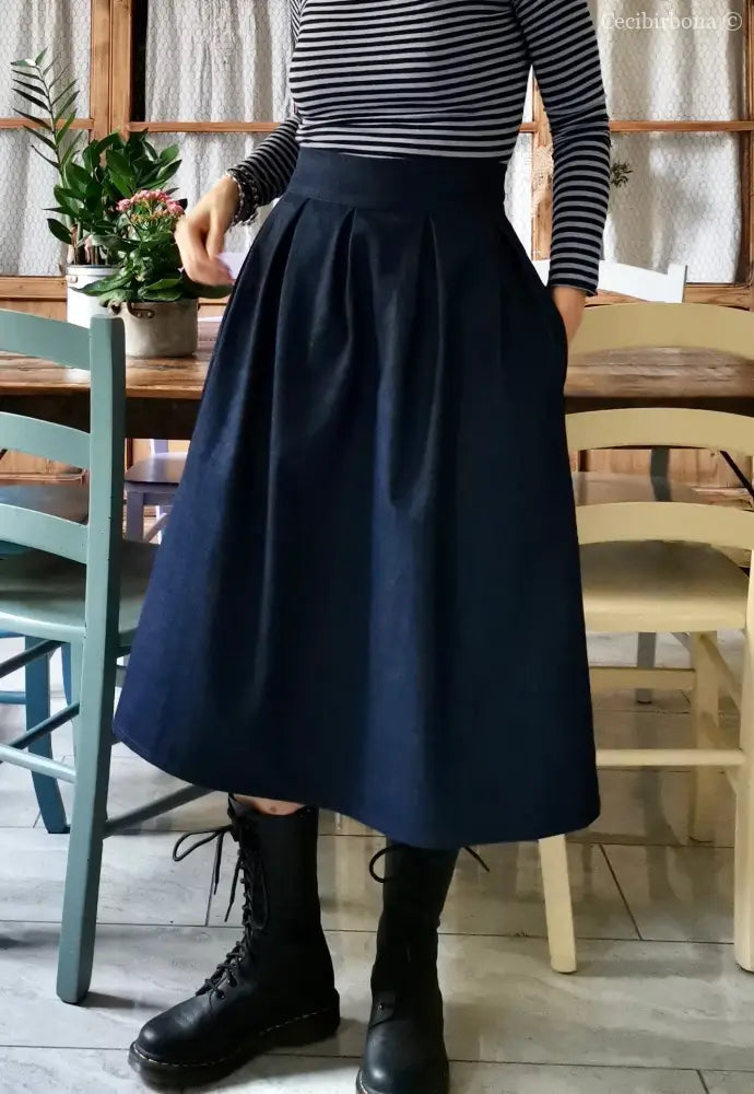 Gonna denim con cinturino e cerniera (Ref. 121) gonna donna