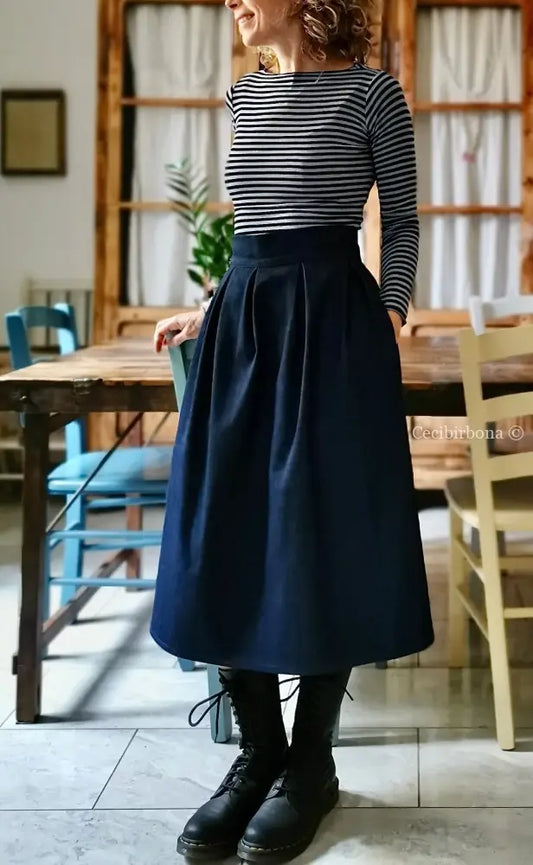 Gonna denim con cinturino e cerniera (Ref. 121) gonna donna