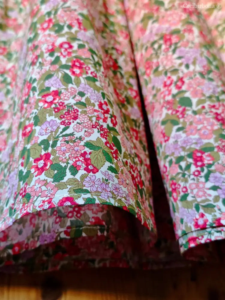 Gonna in cotone a fiori con balze (Ref. 314) gonna donna