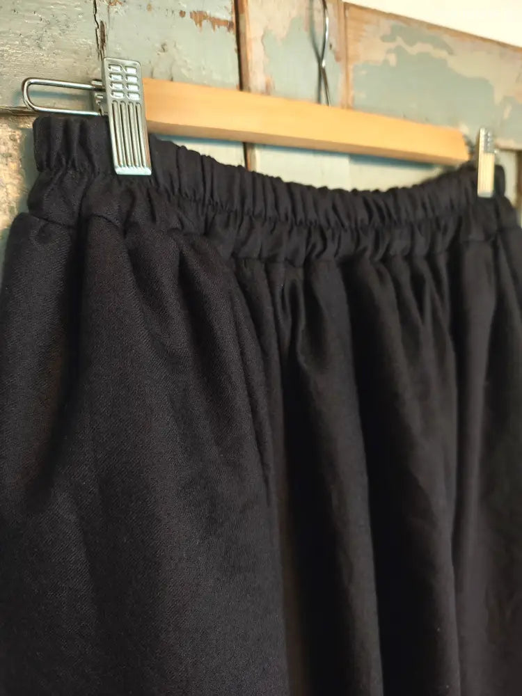 Gonna in lana blu con cimosa (Ref.377) gonna donna