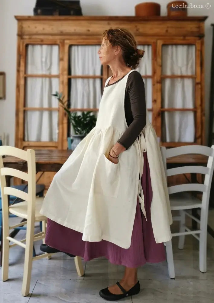 Gonna in mussola di cotone rosa con cinturino elastico e tasche (Ref. 102) gonna donna