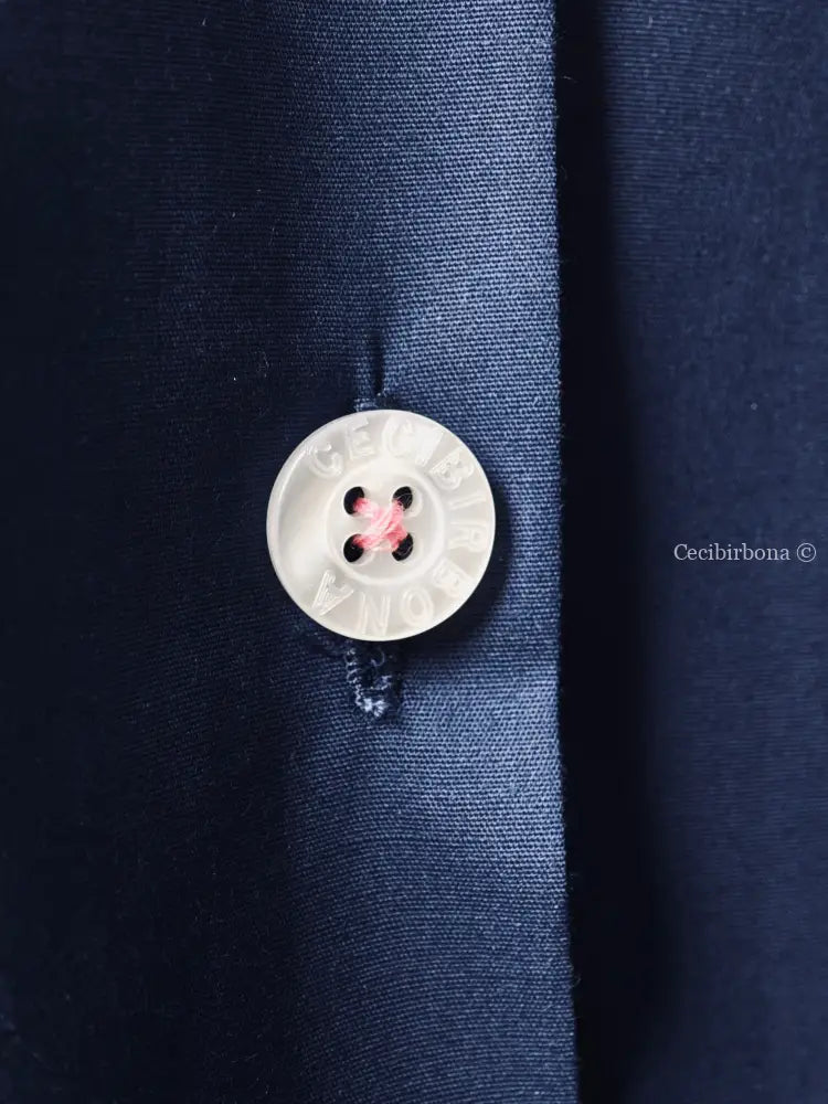 Grembiule con i tulipani azzurri grembiule scuola bimba