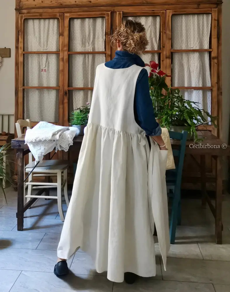 Grembiule con monogramma TH (Ref. 473) grembiule donna tessuti antichi