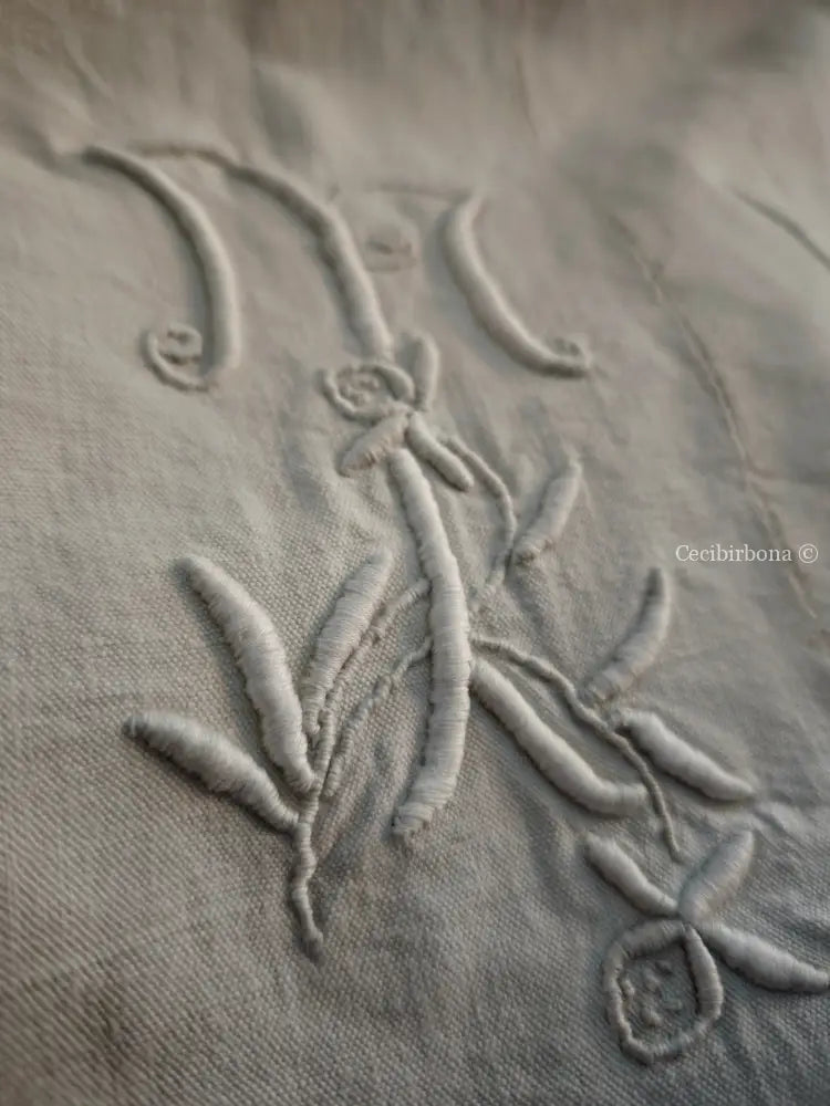 Grembiule con monogramma TH (Ref. 473) grembiule donna tessuti antichi