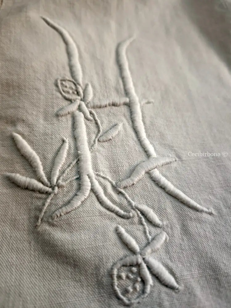 Grembiule con monogramma TH (Ref. 473) grembiule donna tessuti antichi