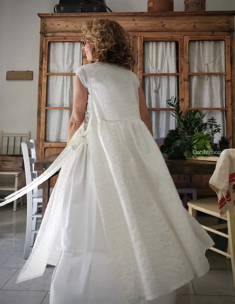 Grembiule da cucina per donna in sangallo di cotone (Ref. 60) grembiule donna tessuti moderni