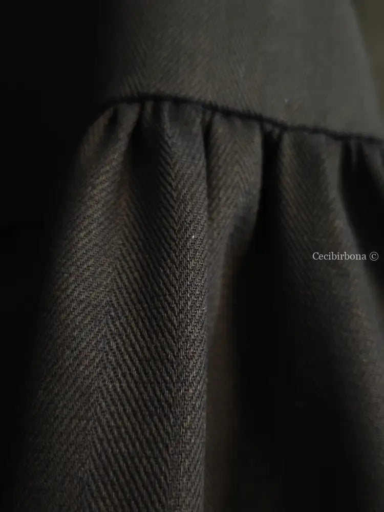 Grembiule in cotone spigato blu (Ref. 388) grembiule donna tessuti moderni