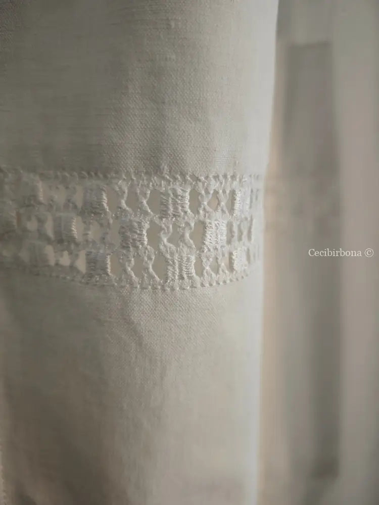 Grembiule in cotone vintage con sfilatura (Ref. 497) grembiule donna in tessuto antico