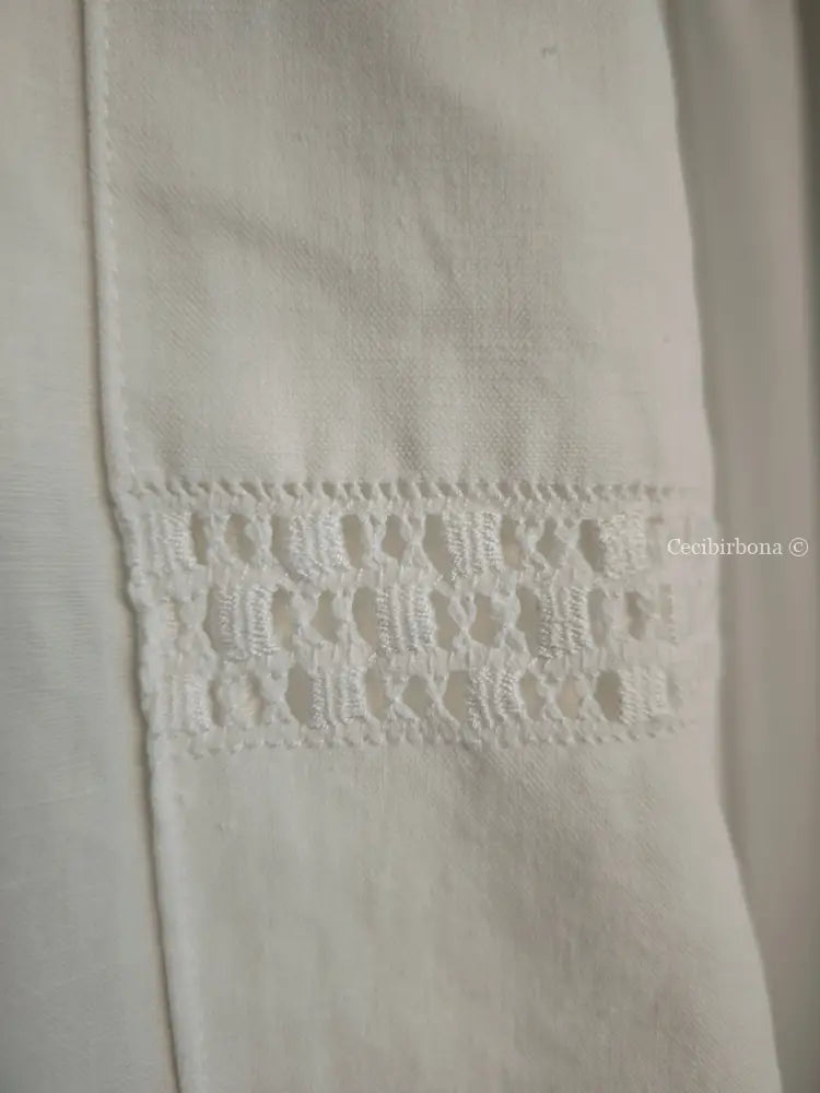 Grembiule in cotone vintage con sfilatura (Ref. 497) grembiule donna in tessuto antico