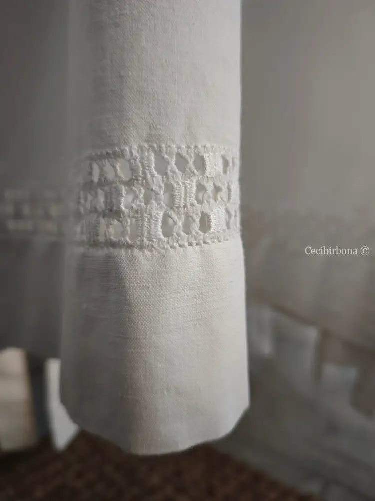 Grembiule in cotone vintage con sfilatura (Ref. 497) grembiule donna in tessuto antico