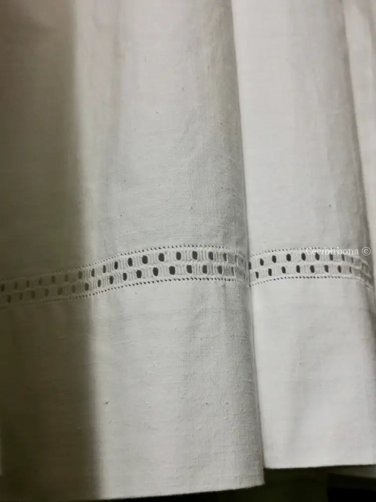 Grembiule in cotone vintage con sfilatura (Ref. 55) grembiule donna in tessuto antico