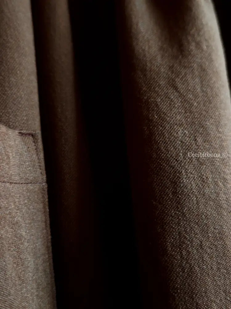 Grembiule in lana cacao (Ref. 442) grembiule donna tessuti moderni