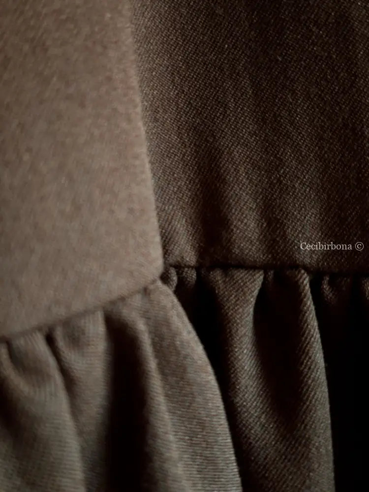 Grembiule in lana cacao (Ref. 442) grembiule donna tessuti moderni