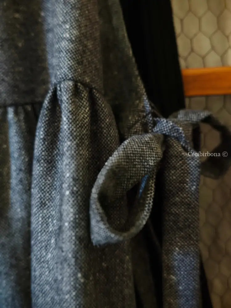 Grembiule in lana sale e pepe (Rif. 356) grembiule donna tessuti moderni