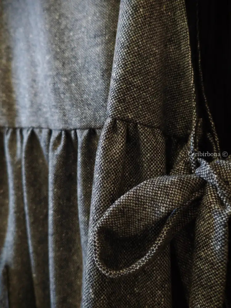 Grembiule in lana sale e pepe (Rif. 356) grembiule donna tessuti moderni