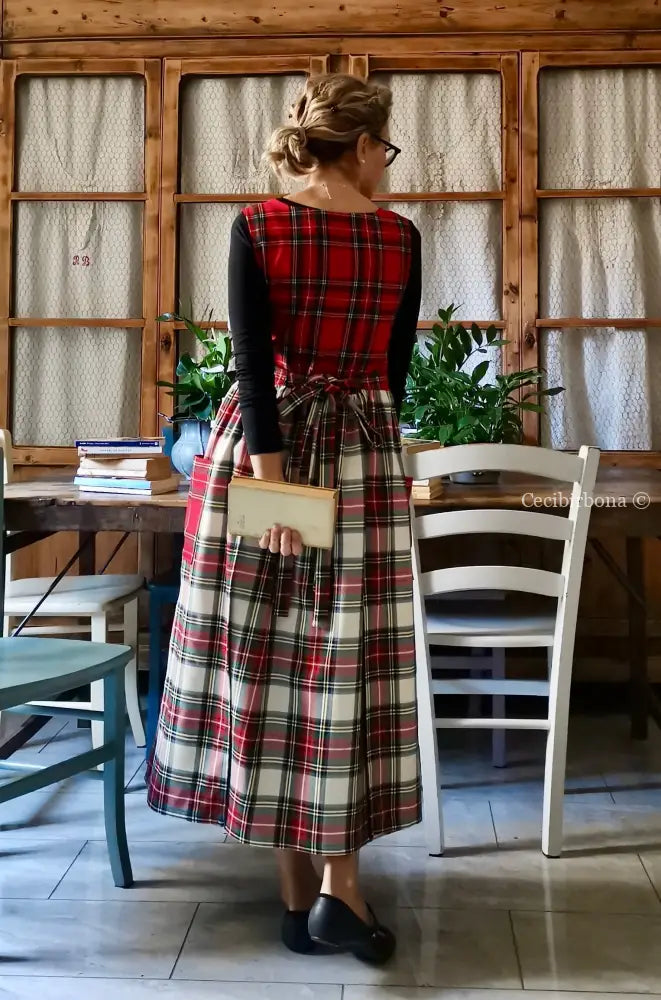 Grembiule in lana tartan patchwork (Ref. 370) grembiule donna tessuti moderni