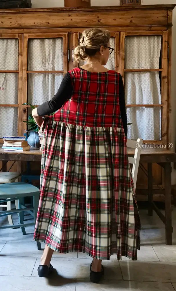 Grembiule in lana tartan patchwork (Ref. 370) grembiule donna tessuti moderni