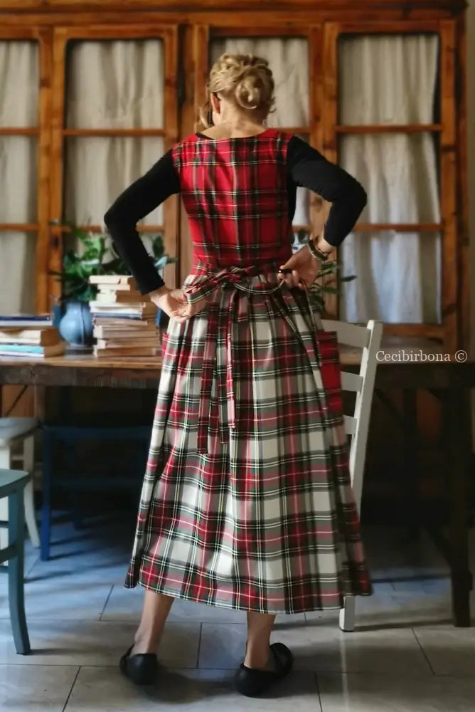 Grembiule in lana tartan patchwork (Ref. 370) grembiule donna tessuti moderni