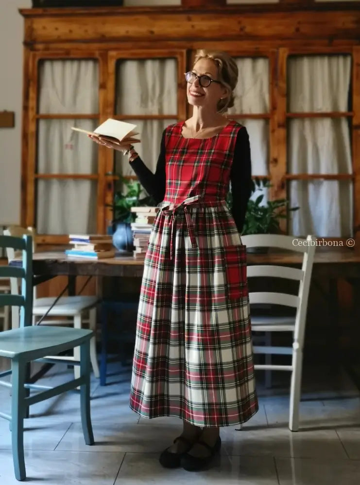 Grembiule in lana tartan patchwork (Ref. 370) grembiule donna tessuti moderni