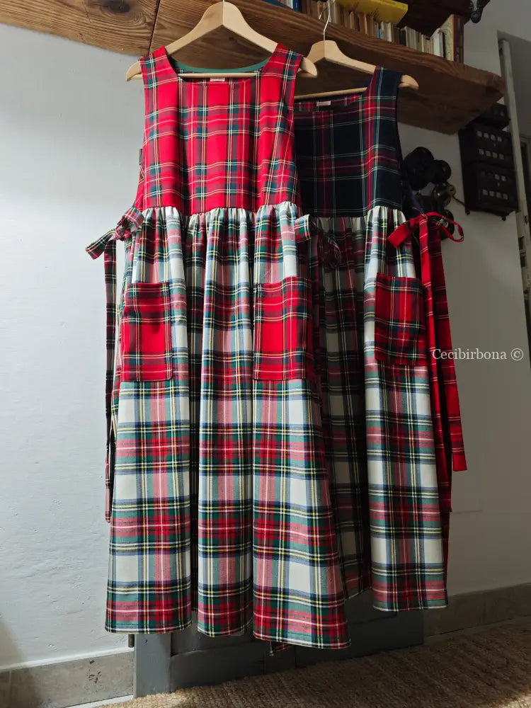 Grembiule in lana tartan patchwork (Ref. 370) grembiule donna tessuti moderni