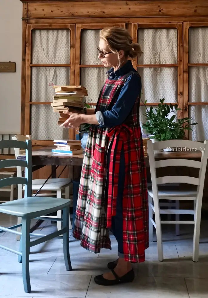 Grembiule in lana tartan patchwork (Ref. 371) grembiule donna tessuti moderni