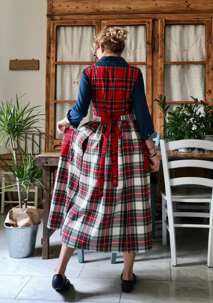 Grembiule in lana tartan patchwork (Ref. 374) grembiule donna tessuti moderni