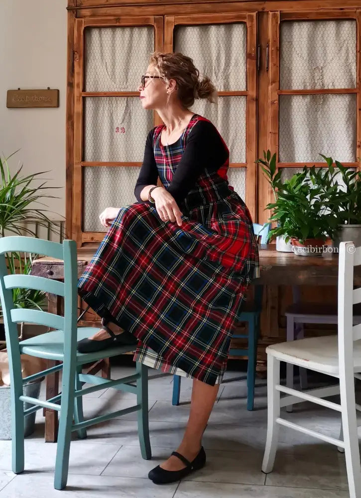 Grembiule in lana tartan patchwork (Ref. 375) grembiule donna tessuti moderni