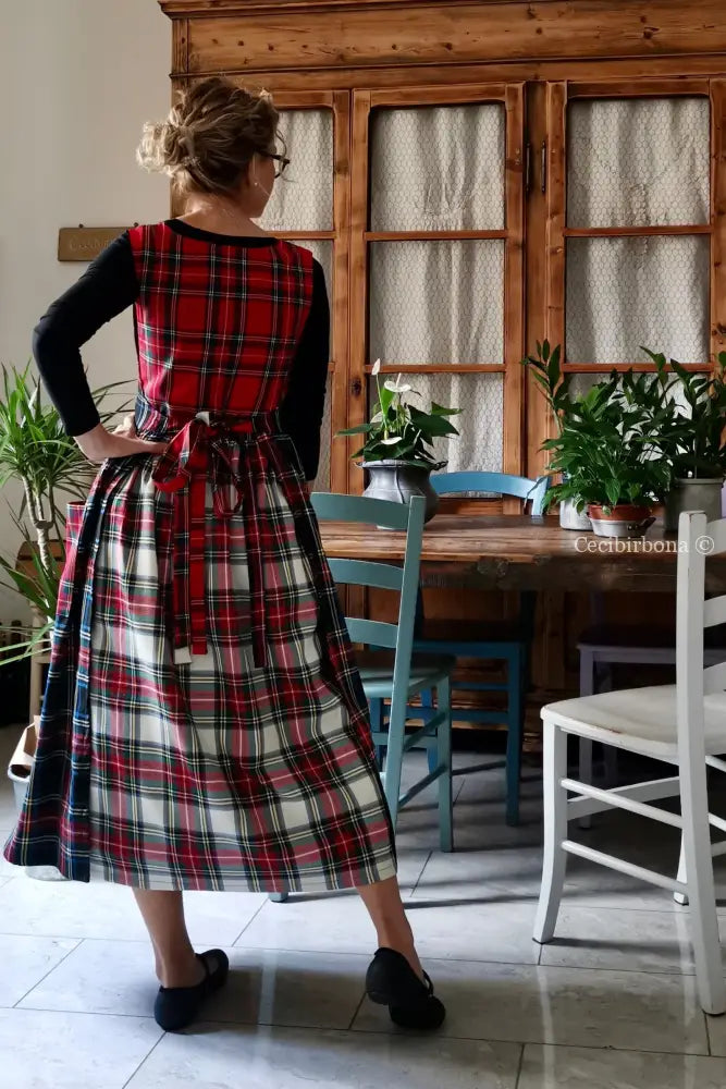 Grembiule in lana tartan patchwork (Ref. 375) grembiule donna tessuti moderni