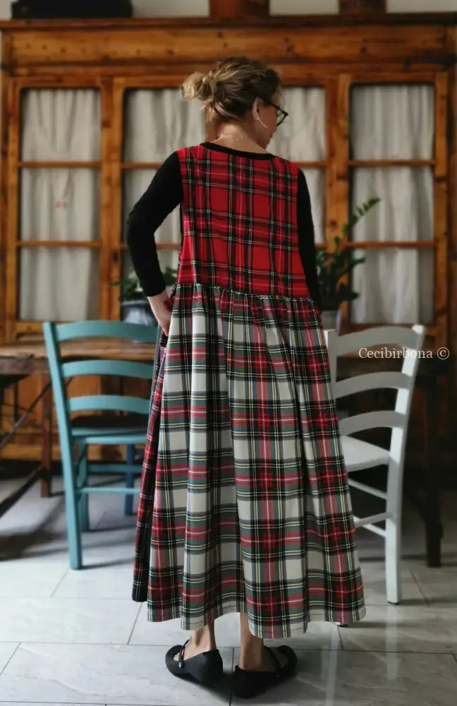 Grembiule in lana tartan patchwork (Ref. 375) grembiule donna tessuti moderni