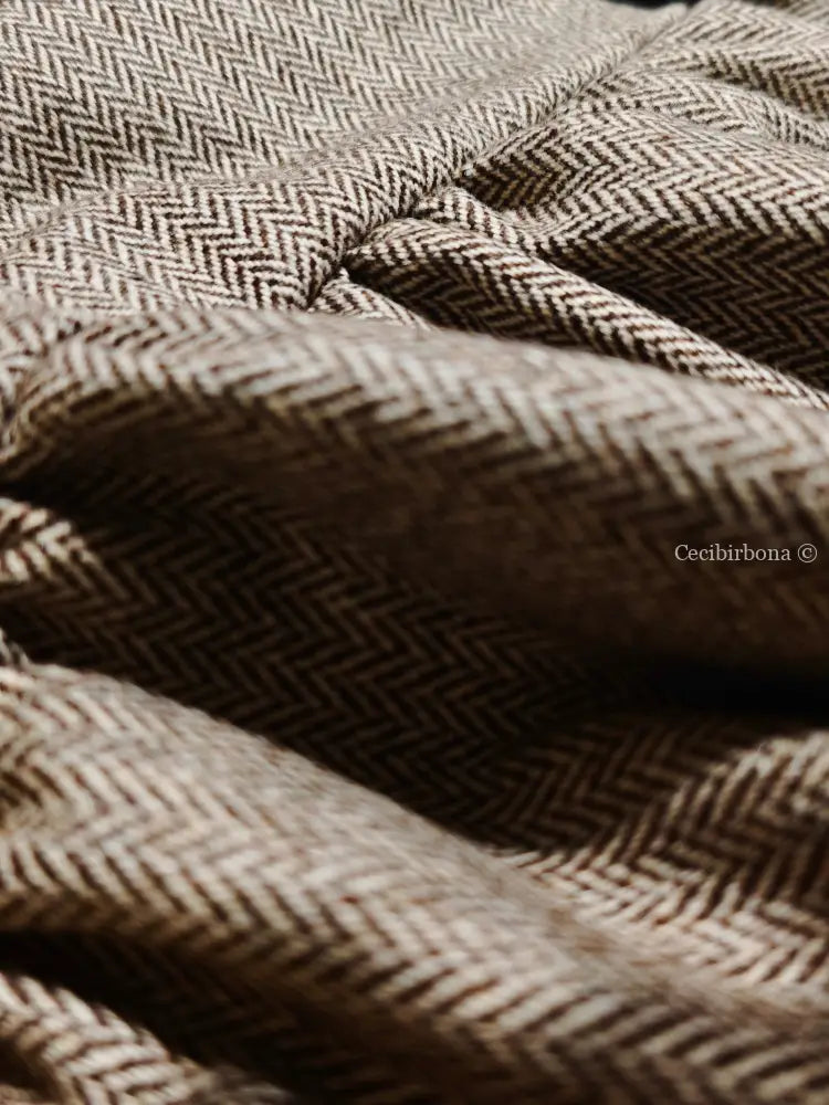 Grembiule in lana tweed marrone (Ref. 479) grembiule donna tessuti moderni