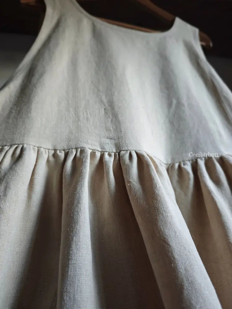 Grembiule in lino antico con monogramma GR (Ref. 497) grembiule donna tessuti antichi