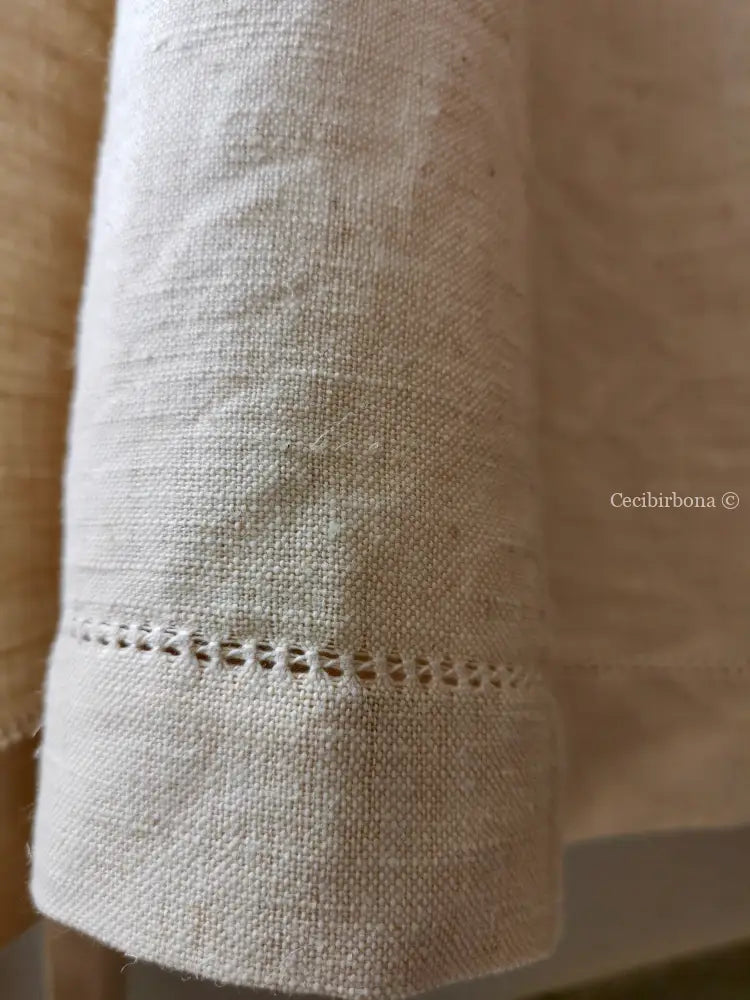 Grembiule in lino e canapa con sfilatura (Ref. 159) grembiule donna tessuti antichi